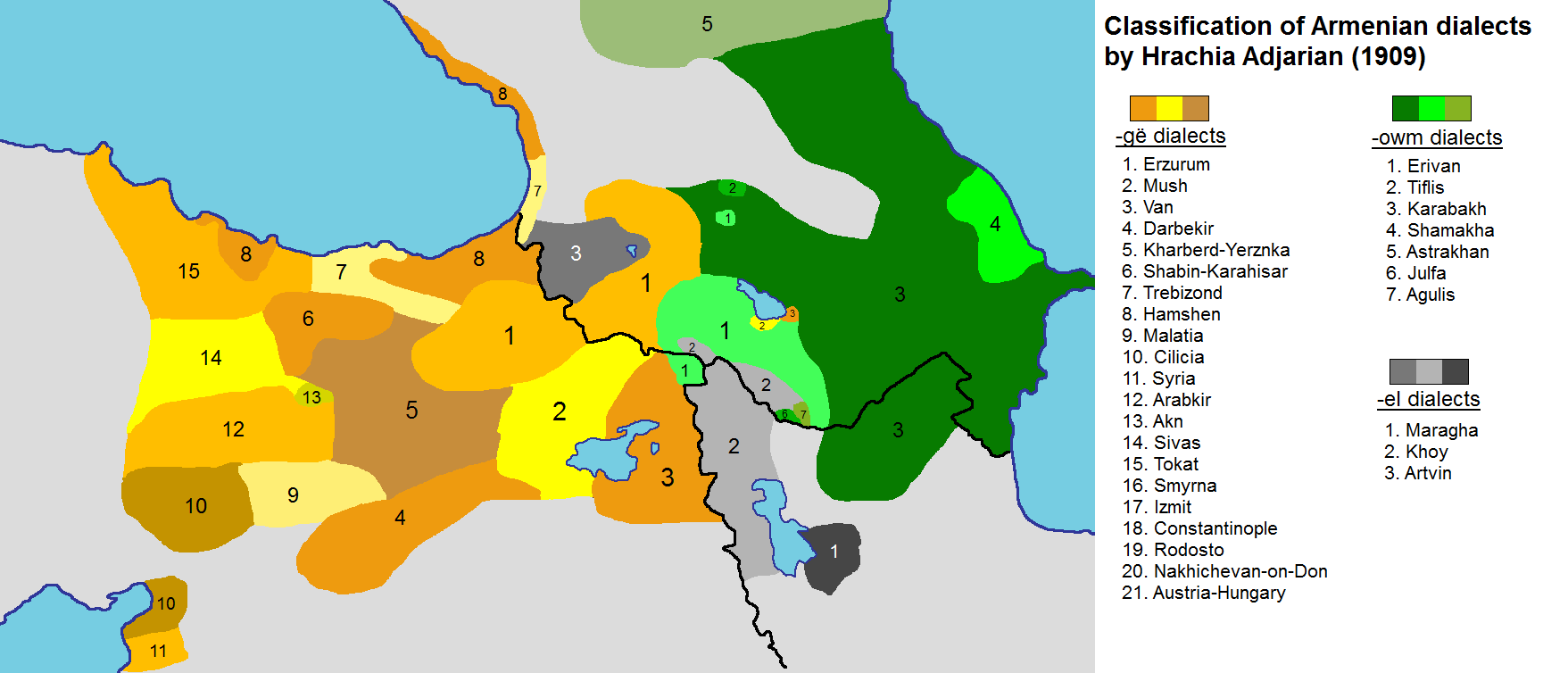 La Lengua Armenia Moderna Existe En Dos Formas Literarias Oriental Y